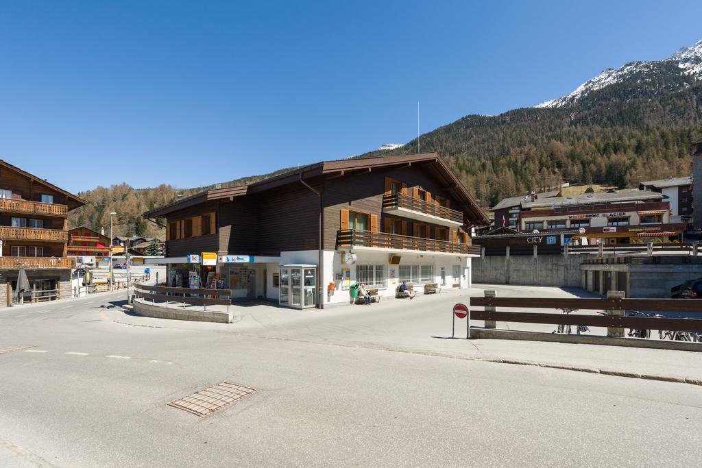 Ferienwohnung Postgebäude Grächen Exterior foto