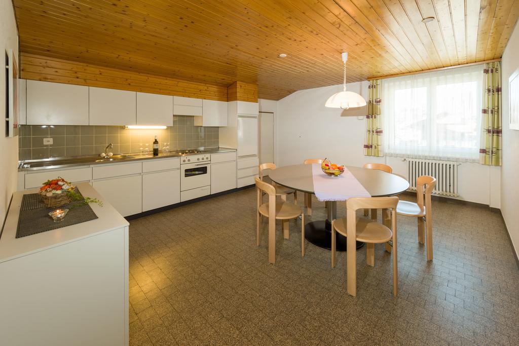 Ferienwohnung Postgebäude Grächen Exterior foto